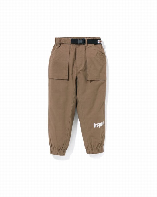 Beige Bape Climbing Kids' Pants | ZA-79026
