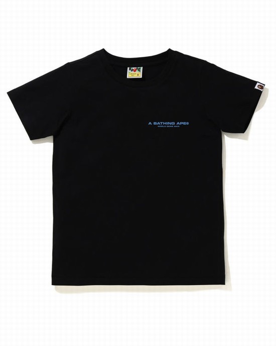 Black Bape A Bathing Ape Line Camo Women's T Shirts | ZA-67254