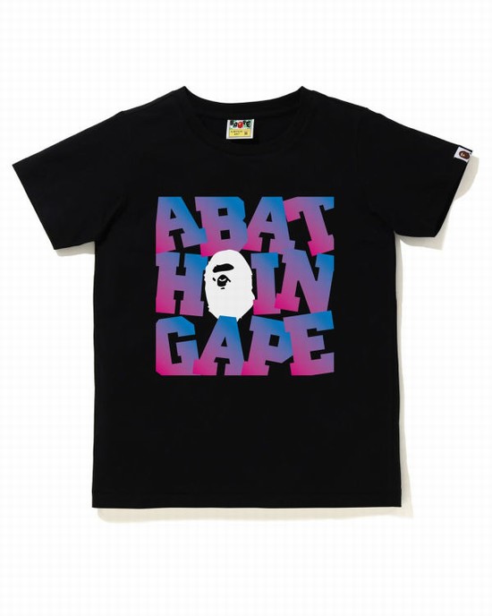Black Bape A Bathing Ape Women's T Shirts | ZA-52817