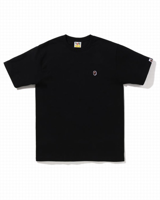 Black Bape Ape Head One Point Men's T Shirts | ZA-61587