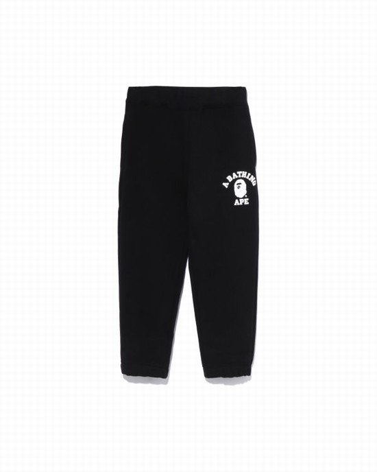 Black Bape College Kids' Sweatpants | ZA-57023