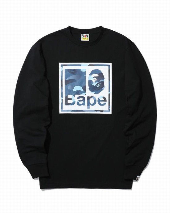 Black Bape Gradation Camo Men's T Shirts | ZA-29718