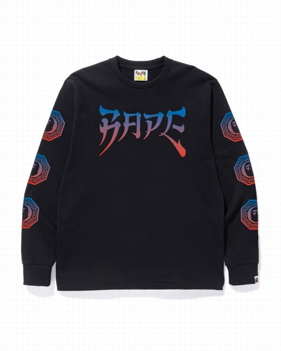 Black Bape Graphic Men's T Shirts | ZA-36578
