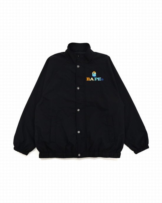 Black Bape Logo Embroidery Overs Women's Jackets | ZA-42703