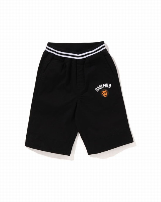 Black Bape Milo 1st Camo Cuffed Kids' Shorts | ZA-85913