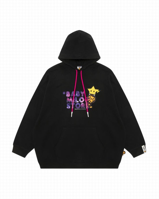 Black Bape Milo Women's Hoodie | ZA-16897