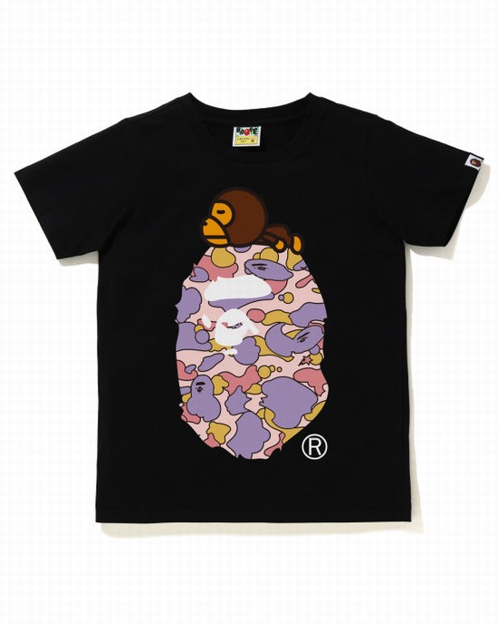 Black Bape STA Camo Milo On Big Ape Women's T Shirts | ZA-32649