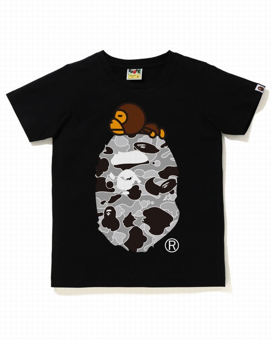 Black Bape STA Camo Milo On Big Ape Women's T Shirts | ZA-93085