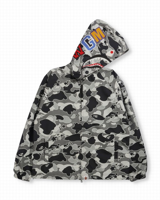 Black Bape STA Camo Oversized Full Zip Women's Jackets | ZA-42863