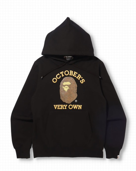 Black Bape X OVO Pullover Men's Hoodie | ZA-56138