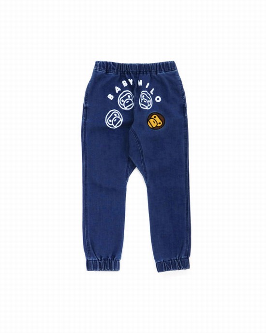Blue Bape Milo Embroidered Kids' Jackets | ZA-90567