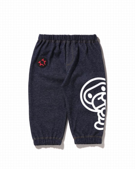 Blue Bape Milo Kids' Pants | ZA-09286