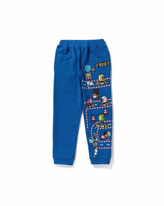 Blue Bape Milo Racing Friends Kids' Sweatpants | ZA-16387