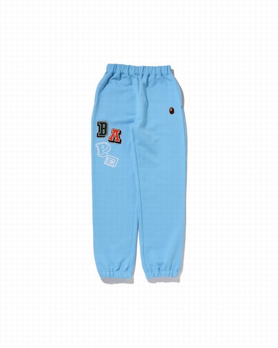 Blue Bape Multi Fonts JR Kids' Sweatpants | ZA-81705