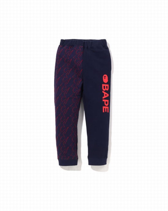 Blue Bape STA Quilting Kids' Sweatpants | ZA-25986