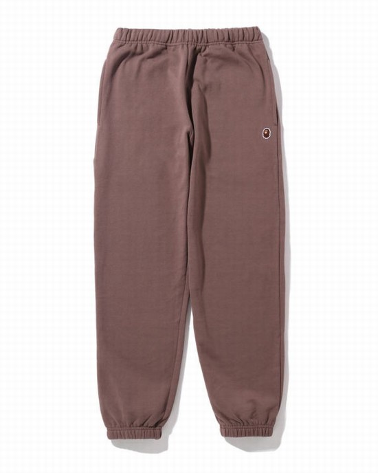 Brown Bape Ape Head One Point Oversized Women's Sweatpants | ZA-91208