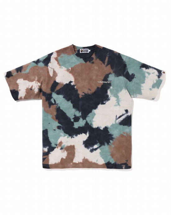 Brown Bape Chusen Relaxed Fit Men's T Shirts | ZA-87564