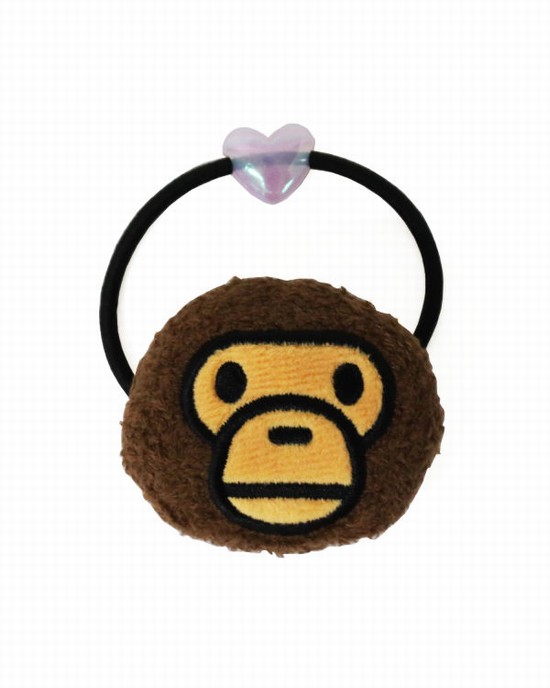 Brown Bape Milo Rubber Accessory Kids' Hair Accessories | ZA-48793