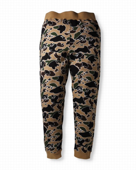 Dark Khaki Bape STA Camo Men's Sweatpants | ZA-81642