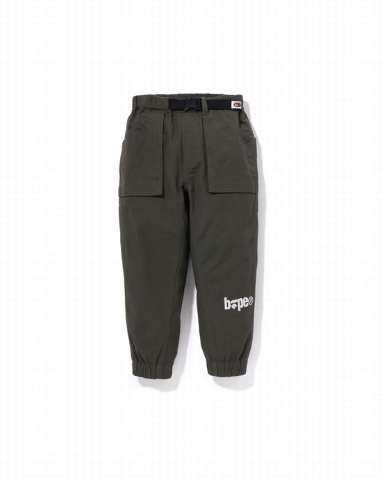 Deep Green Bape Climbing Kids' Pants | ZA-92341
