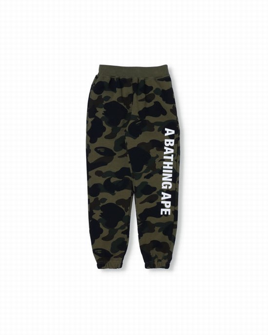 Green Bape 1st Camo Slim Kids' Sweatpants | ZA-40875