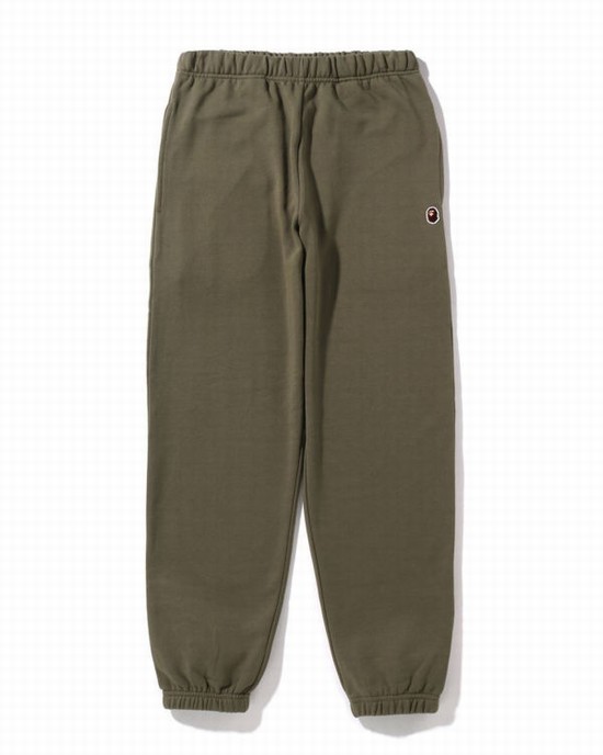 Green Bape Ape Head One Point Oversized Women's Sweatpants | ZA-35146