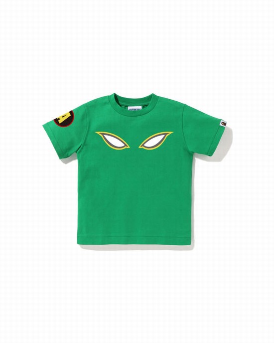 Green Bape Shadow Kids' T Shirts | ZA-79801