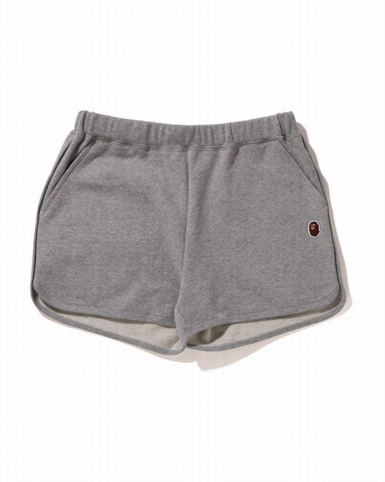 Grey Bape One Point Women's Sweatpants | ZA-42701
