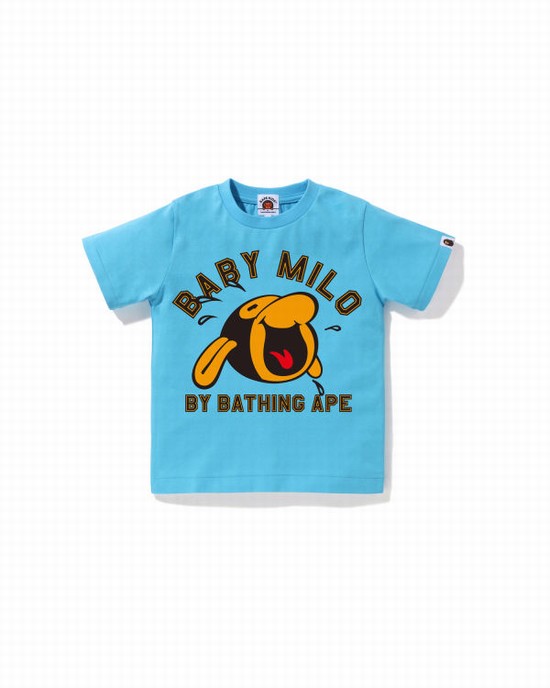 Light Blue Bape Classic Milo Kids' T Shirts | ZA-90184