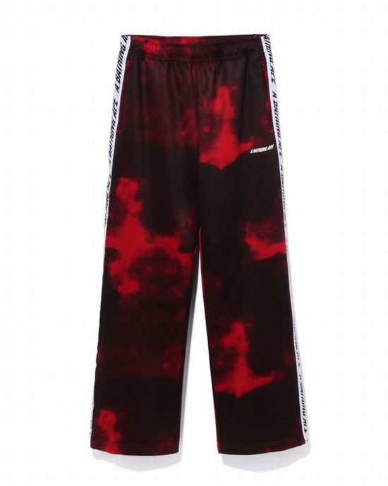 Light Red Bape A Bathing Ape Dye Track Men's Pants | ZA-06587
