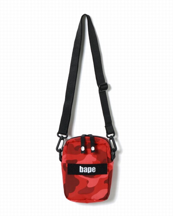 Light Red Bape Color Camo Military Men's Shoulder Bags | ZA-26305