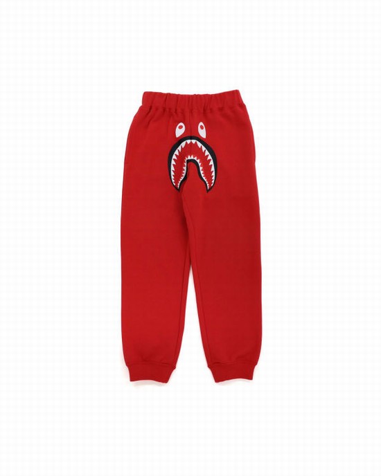 Light Red Bape Shark Slim Kids' Sweatpants | ZA-10253