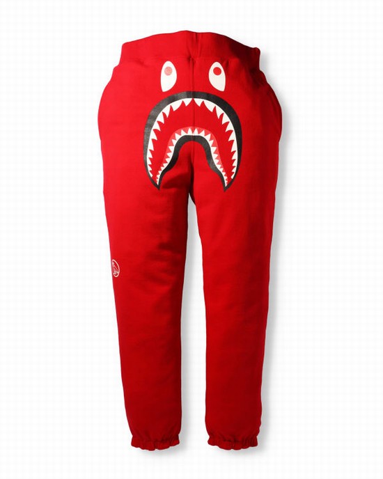 Light Red Bape X OVO Woodland Camo Shark Reversible Men's Sweatpants | ZA-78109