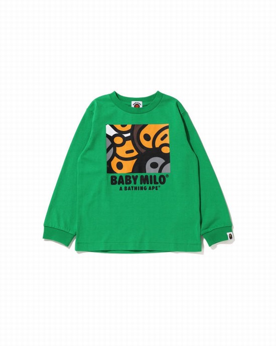 Mint Bape All Milo Mix L/S Kids' T Shirts | ZA-29406