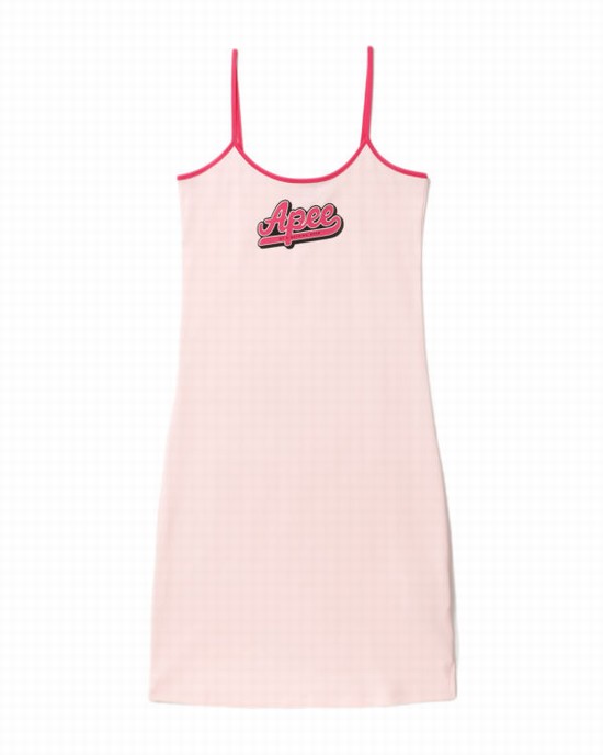 Pink Bape Graphic Women's Dress | ZA-27918