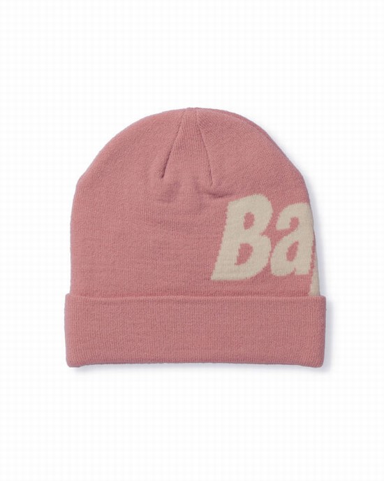 Pink Bape Knit Men's Caps | ZA-42316