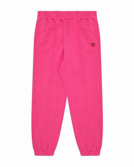 Pink Bape Track Women's Pants | ZA-01845