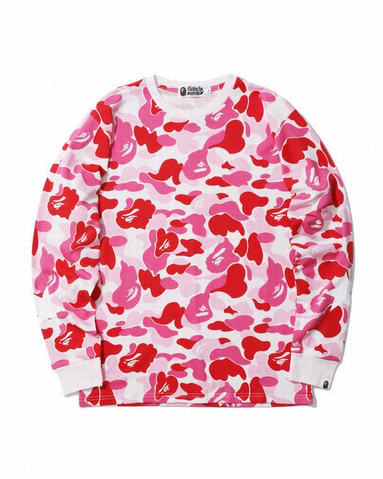 Rose Bape ABC Men's T Shirts | ZA-08437