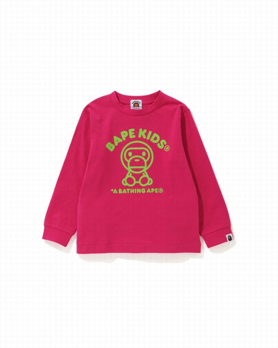 Rose Bape Milo Rug L/S Kids' T Shirts | ZA-17284