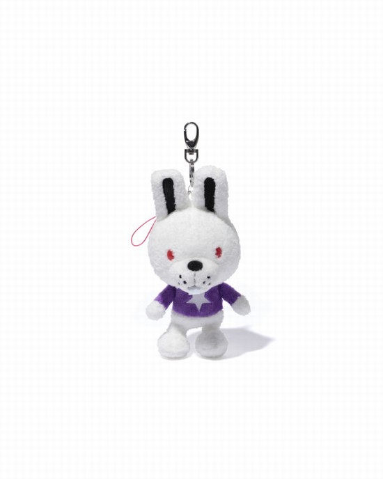 White Bape Doppy plush Women's Key Rings | ZA-84132