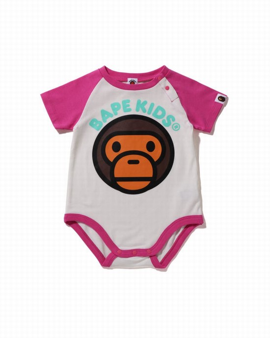White Bape Milo Kids' Bodysuit | ZA-92351