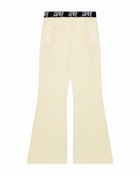White Bape Velour Women's Jogger | ZA-62781