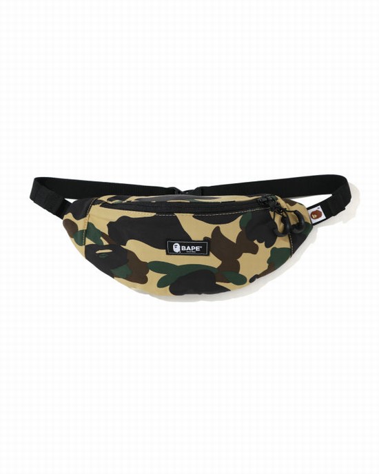 Yellow Bape 1st Camo Men's Waist Bags | ZA-37916