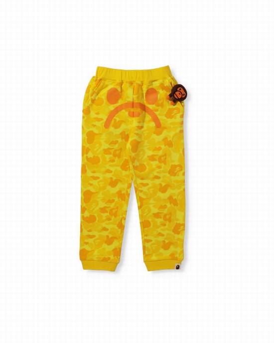 Yellow Bape BK15TH Anniversay Milo Kids' Sweatpants | ZA-28347